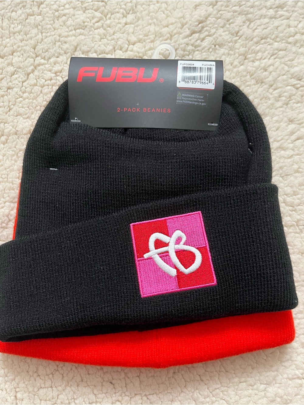 NWT FUBU 2 PACK Beanies